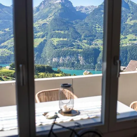 Lägenhet Traumhafte Sonnenresidenz Mit Berg- Und Seeblick Amden